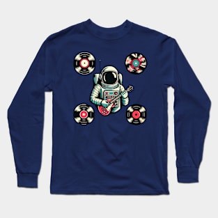 Music Astronaut Vinyl Long Sleeve T-Shirt